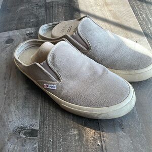 Superga suede slides
